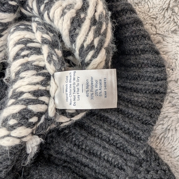 Marine Layer Charcoal and White Patterned Sweater - Picture 7 of 8